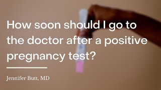 How soon should I go to the doctor after a positive pregnancy test  wikiHow Asks an OBGYN [upl. by Lamrej]