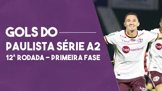 TODOS OS GOLS DA 12ª RODADA DA 1ª FASE DA SÉRIE A2 DO PAULISTÃO [upl. by Ezri]