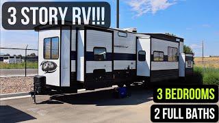 Amazing 3 Story RV With 3 Bedrooms and 2 FULL Baths Under 60k [upl. by Obnukotalo]