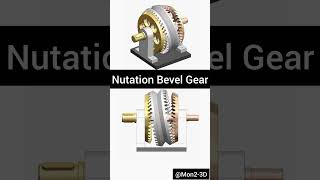 Nutation Bevel Gear mechanical mechanism solidworks 3ddesign cad shorts [upl. by Pauline]