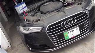 AUDI A6 VARTA BATTERY REPLACEMENT REGISTRATION amp BATTERY MATCHING [upl. by Reh23]