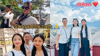 Day3 at Kathmandu  Swayambhunath🙏vlog [upl. by Enylrac]