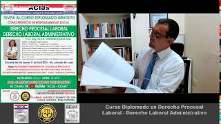 Diplomado en Derecho Procesal Laboral  Quinta Jornada [upl. by Sergei]