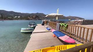 Crete Agios Nikolaos  Wyndham Grand Crete Mirabello Bay  Mirabello Bay  walking on the beach 🏖️ [upl. by Zanze]