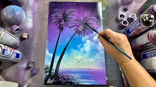 HOW TO SPRAY PAINT PALM TREES  FULL TUTORIAL [upl. by Fenelia869]