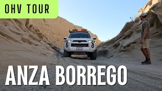 OHV Guide of the ANZA BORREGO Desert Mud Caves Diablos Drop Off Wind Caves amp More  4Runner [upl. by Liss270]