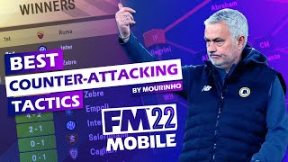 BEST COUNTERATTACKING TACTICS By Jose Mourinho  Football Manager 2022 MOBILE [upl. by Waltner]