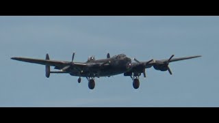 Great Display by BBMF Lancaster City of Lincoln at the Eastbourne Air Show 2024 [upl. by Matuag]