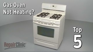 Top 5 Reasons Gas Oven Won’t Heat — Gas Range Troubleshooting [upl. by Nayrda]