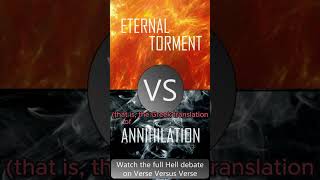 Annihilationism vs ECT Hell Debate Mark 94748 [upl. by Eelorac]