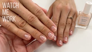 Problem nails with onycholysis Gentle Manicure with Manucurist Active Shine [upl. by Vetter]