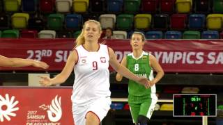 2017 07 21 BASKETBALL WOMEN HIGHLIGHTS POLAND LITHUANIA DEAFLYMPICS2017 [upl. by Ellen932]