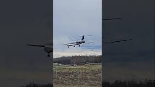 Everts air cargo md83 landing at ted stevens international airport anchorage Ak planespotting [upl. by Atniuqal]