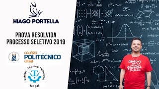 POLITÉCNICO E CTISM 2019  Prova resolvida MATEMÁTICA [upl. by Ahsienak]