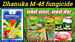 dhanuka M45 fungicide Mancozeb75WP M45 fungicide price dose work result CGKISANTV [upl. by Ajin]