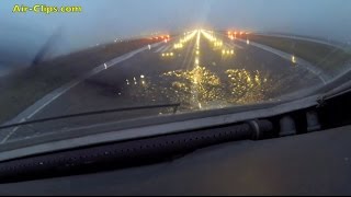 Antonov 225 Mriya COCKPIT frontview rain takeoff from Keflavik AirClips [upl. by Aelhsa741]