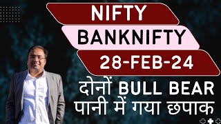 Nifty Prediction and Bank Nifty Analysis for Wednesday  28 February 24  Bank NIFTY Tomorrow [upl. by Nilyad]