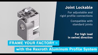 FRAME YOUR FACTORY  with the Rexroth Aluminum Profile System  Joint Lockable [upl. by Nnayrb]