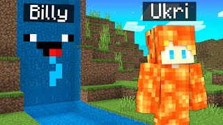 Billy vs Ukri WASSER und LAVA Hide and Seek in Minecraft [upl. by Idnib]