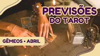 PREVISÃO DO MÊS DE ABRIL PARA GÊMEOS COM O TAROT [upl. by Immak935]