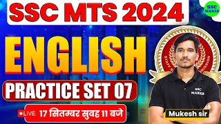 SSC MTS 2024  SSC MTS English Practice Set 7  SSC MTS English PYQs SSC MTS English Classes 2024 [upl. by Mloclam]