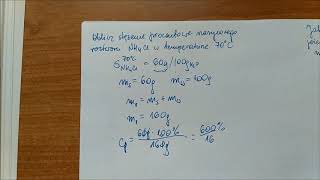 Stężenie procentowe cz4  stężenie procentowe roztworu nasyconego [upl. by Esadnac]