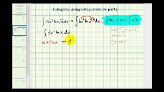 Ex 2 Integration by Parts mx2lnsqrtx [upl. by Bourke]