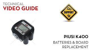 Piusi K400  Batteries and Board Replacement [upl. by Susanna]