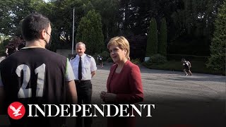 Nicola Sturgeon visits new Police Scotland training academy [upl. by Cristi932]