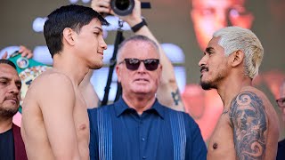 Brandon Figueroa on weight for 126 lbs title Jessie Magdaleno misses amp ineligible for belt [upl. by Jahdai818]