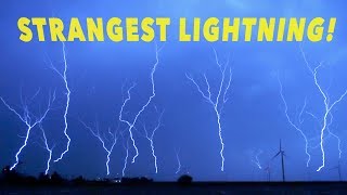 STRANGE UPWARD MOVING LIGHTNING  14 Strikes UP at Once [upl. by Frasier]