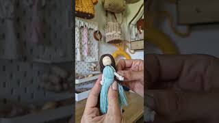 Macrame Doll Tutorial YouTube TruSzu  Makrama lalka  Ramka na zakończenie roku szkolnego [upl. by Crosby]