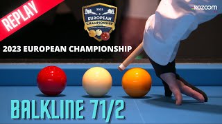 European Championship Antalya 2023  BALKLINE 712 NIESSEN vs VAN SILFHIOUT [upl. by Asnerek]