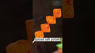 Spiced salt potatofood ruralcuisine cooking friedfood recipe shorts deliciouse [upl. by Aromat]