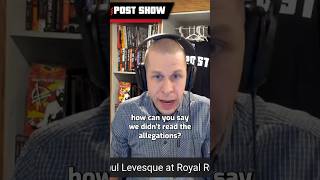 Paul Levesque’s response to McMahon lawsuit questions at the postRoyal Rumble press conference WWE [upl. by Eigroeg742]