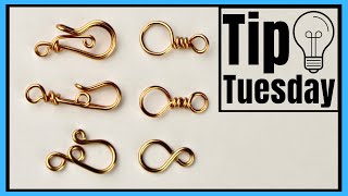 How to Make Safety Clasps for Bracelets amp Necklaces  Secure Carabiner Style Hooks [upl. by Portingale]