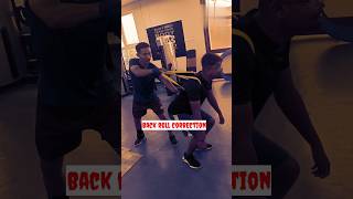 back roll correction hardworkneverfails nevergiveup hardwork gymmotivation fitnesslifestyle [upl. by Aiello]