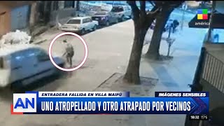 📍 Villa Maipú atropelló al ladrón que le robó a su mamá [upl. by Rieth]