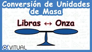 ⚖️ Conversión de Unidades de Masa Libras a Onzas lb a oz y Onzas a Libras [upl. by Freiman]