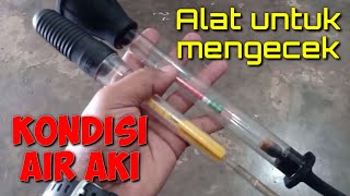 Hydrometer battery test alat untuk mengukur kadar air aki [upl. by Adnawyek]