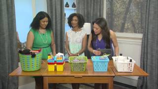 Geanine Thompson Dollar Store Organizing Tips on My Carolina Today [upl. by Ail731]