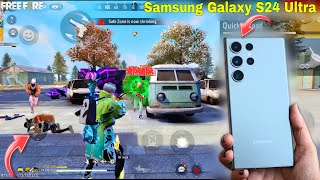 Samsung Galaxy S24 Ultra gaming free fire onetap headshot gameplay qualcomm snapdragon 8 Gen 3 CPU [upl. by Deth]