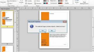 Publisher 2010 Tutorial Deleting Pages Microsoft Training Lesson 27 [upl. by Koeninger]