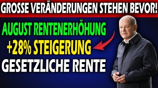 Achtung Rentner Rentenerhöhung 2024 Überraschende Änderungen ab August  Neue Gesetze [upl. by Broucek31]