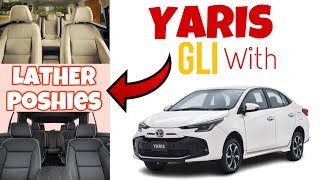 Toyota yaris GLI change into Yaris Ativ Cvt with fully leather seats [upl. by Boutis]