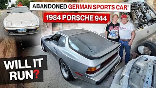 Abandoned German Sports Car 1984 Porsche 944 Will It Run Purists Beware of Hack Mechanic [upl. by Arammat]