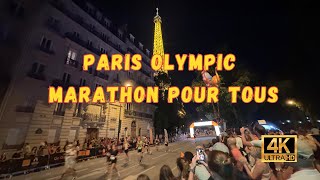 Live from the Marathon Pour Tous Paris finish line with stunning Eiffel Tower livestreaming [upl. by Ahsined]