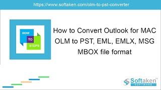 Softaken OLM to PST Converter Working Steps [upl. by Aennyl]