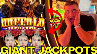 Winning EPIC JACKPOTS On High Limit Slot Machines At Casino [upl. by Mlohsihc613]