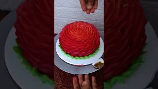 Red velvet cake design 🌹🍰youtubeshorts shortsfeed trendingcake viralvideo cakelover cake [upl. by Ameen]